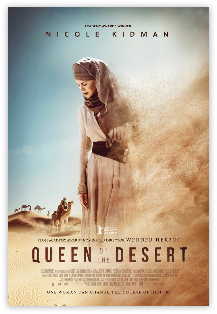 Official 'Queen of the Desert' Movie Poster (One sheet) Official 'Queen of the Desert' Movie Poster